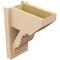 Ekena Millwork 8-in W x 14-in D x 18-in H Funston Slat Rough Cedar Woodgrain TimberThane Outlooker, Primed Tan OUTUR080X14X18FST24RCPR - alternate 2